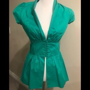 ARDEN B Green Blouse